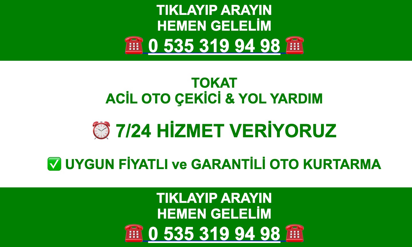 Tokat Çekici – Karaman Çekici – İstanbul Sancaktepe Çekici