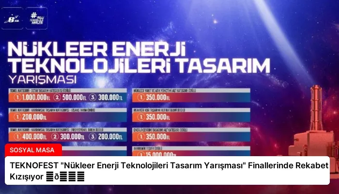 TEKNOFEST “Nükleer Enerji Teknolojileri Tasarım Yarışması” Finallerinde Rekabet Kızışıyor ⏬👇