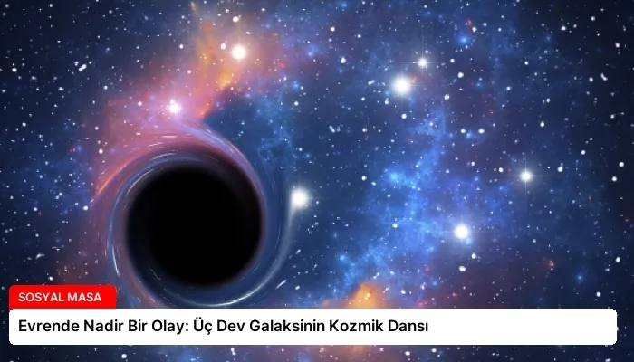 Evrende Nadir Bir Olay: Üç Dev Galaksinin Kozmik Dansı