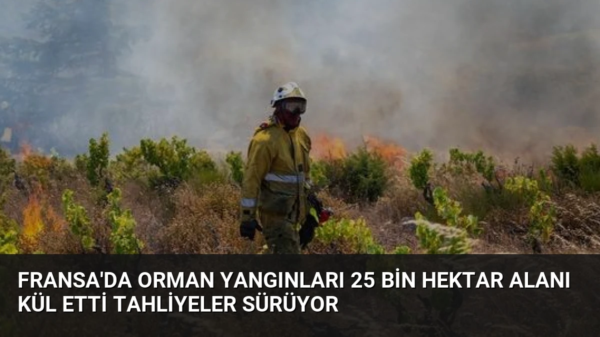 Fransa’da Orman Yangınları 25 Bin Hektar Alanı Kül Etti Tahliyeler Sürüyor