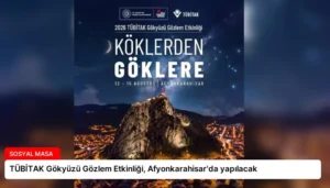TÜBİTAK Gökyüzü Gözlem Etkinliği, Afyonkarahisar’da yapılacak