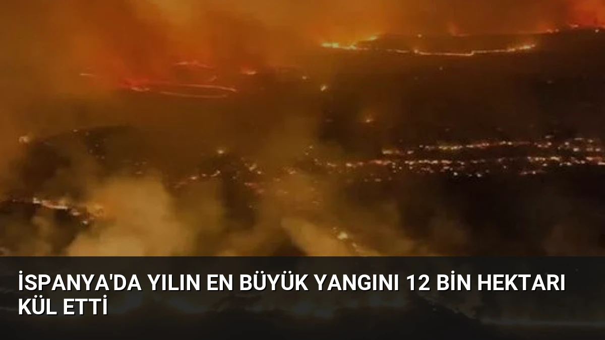 İspanya’da Yılın En Büyük Yangını 12 Bin Hektarı Kül Etti