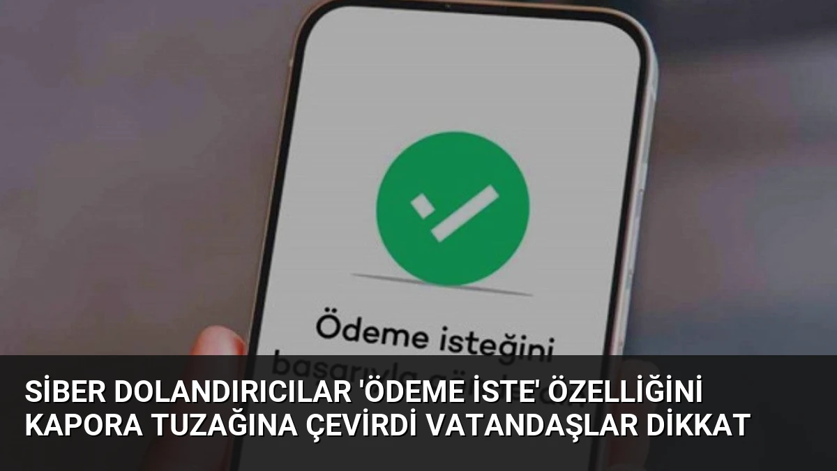 Siber Dolandırıcılar ‘Ödeme İste’ Özelliğini Kapora Tuzağına Çevirdi Vatandaşlar Dikkat