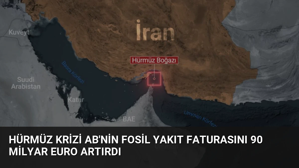 Hürmüz Krizi AB’nin Fosil Yakıt Faturasını 90 Milyar Euro Artırdı