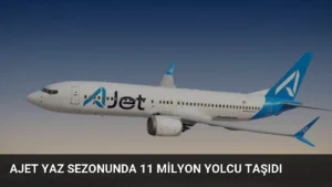 AJet Yaz Sezonunda 11 Milyon Yolcu Taşıdı