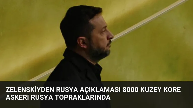 Zelenskiyden Rusya Açıklaması 8000 Kuzey Kore Askeri Rusya Topraklarında